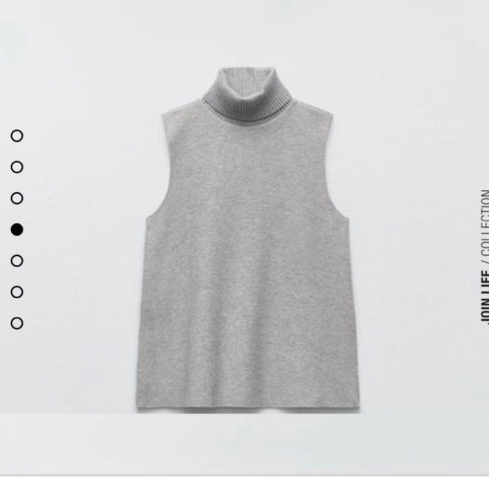 ZARA Soft Turtleneck Sleeves Sweater - Picture 5 of 5